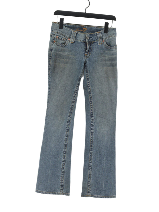 Seven 7 Women's Jeans W 26 in Blue Cotton with Spandex