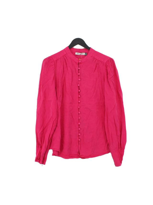 Baukjen Women's Blouse UK 12 Pink 100% Lyocell Modal