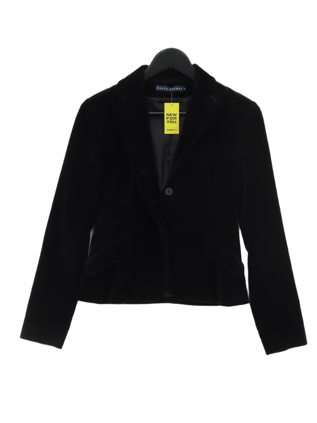 Ralph Lauren Women's Blazer UK 6 Black 100% Cotton