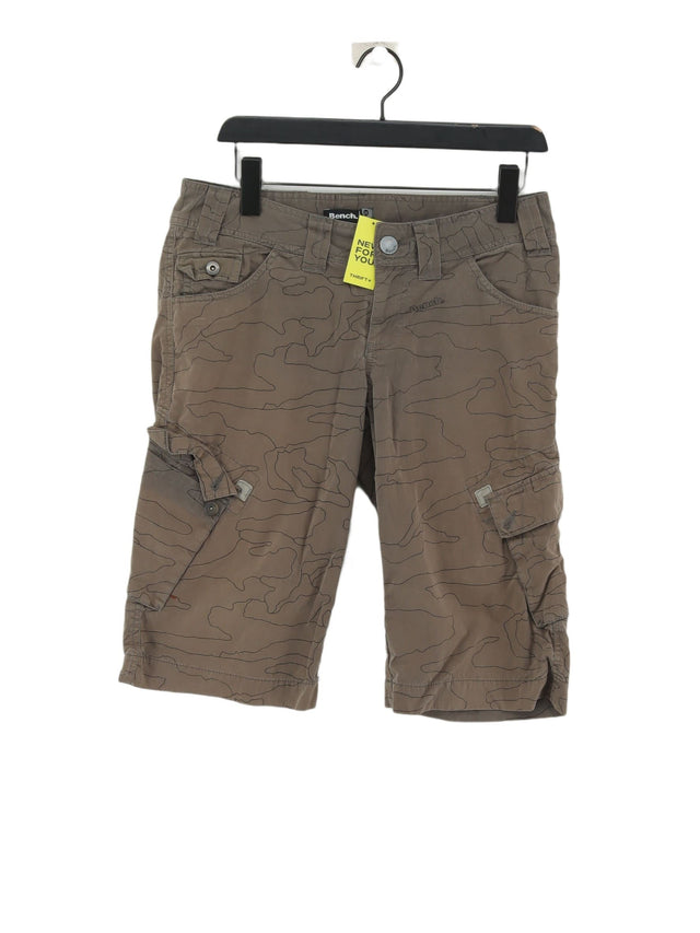 Bench Men's Shorts W 29 in Brown Cotton with Polyamide