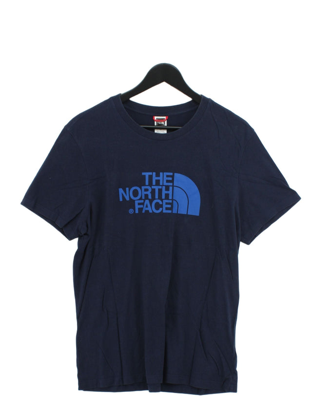 The North Face Men's T-Shirt L Blue 100% Cotton