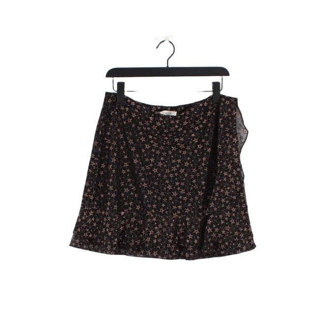 Oasis Women's Mini Skirt UK 16 Black 100% Polyamide