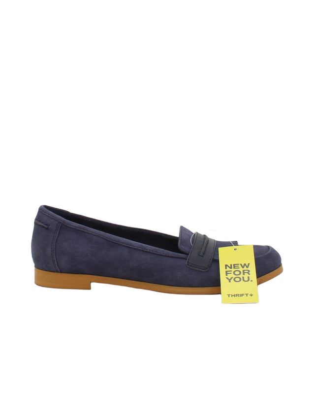 Clarks Women's Flat Shoes UK 6 Blue 100% Other