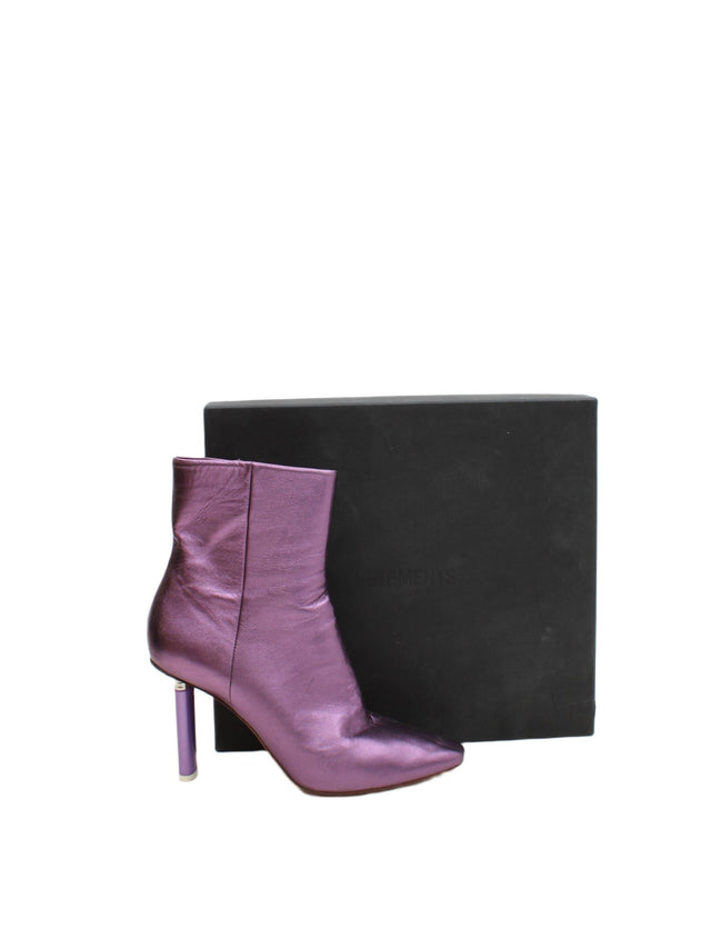 Vetements Women's Boots UK 6 Purple 100% Other