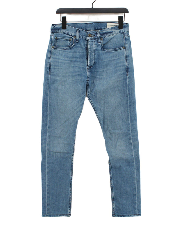 Rag & Bone Men's Jeans W 30 in Blue Cotton with Spandex