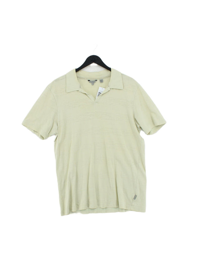 Ted Baker Men's Polo Chest: 40 in Cream 100% Cotton