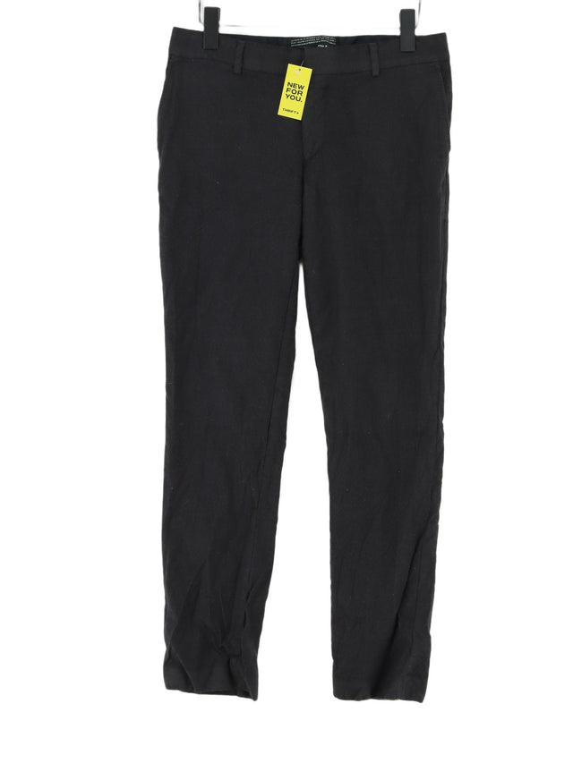 The Kooples Women's Suit Trousers W 32 in Black Wool with Other
