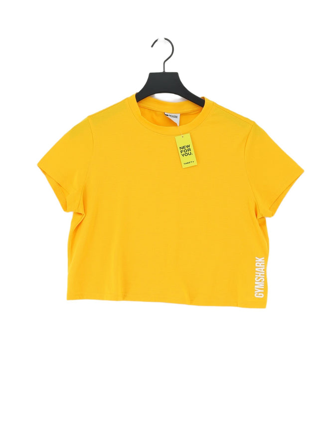 Gymshark Women's T-Shirt S Orange 100% Polyester