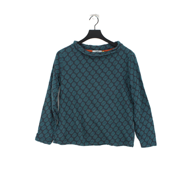 White Stuff Women's Jumper UK 12 Blue 100% Cotton