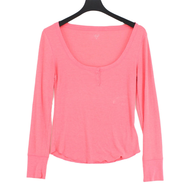 Gap Women's Top S Pink Polyester with Elastane, Rayon, Spandex, Viscose