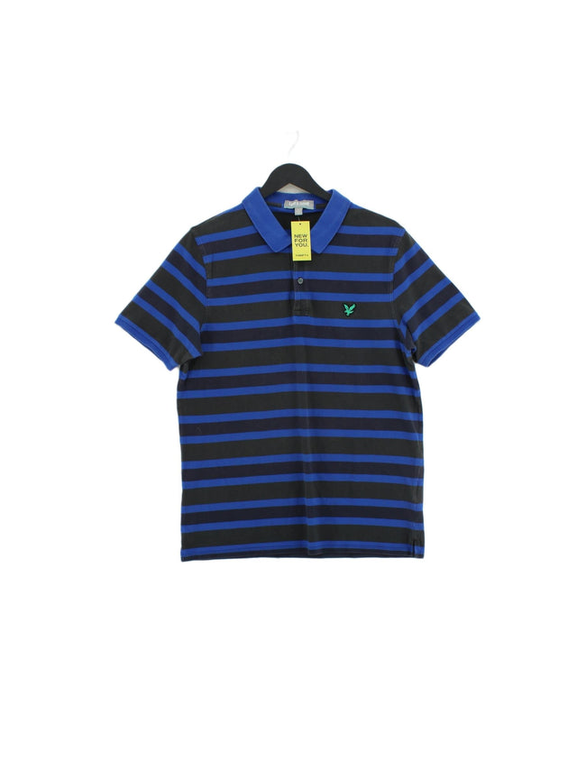 Lyle & Scott Men's Polo M Black Cotton with Elastane