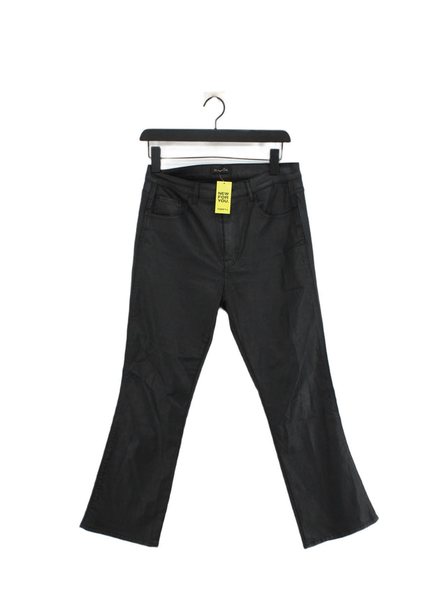Massimo Dutti Women's Jeans UK 12 Black 100% Other