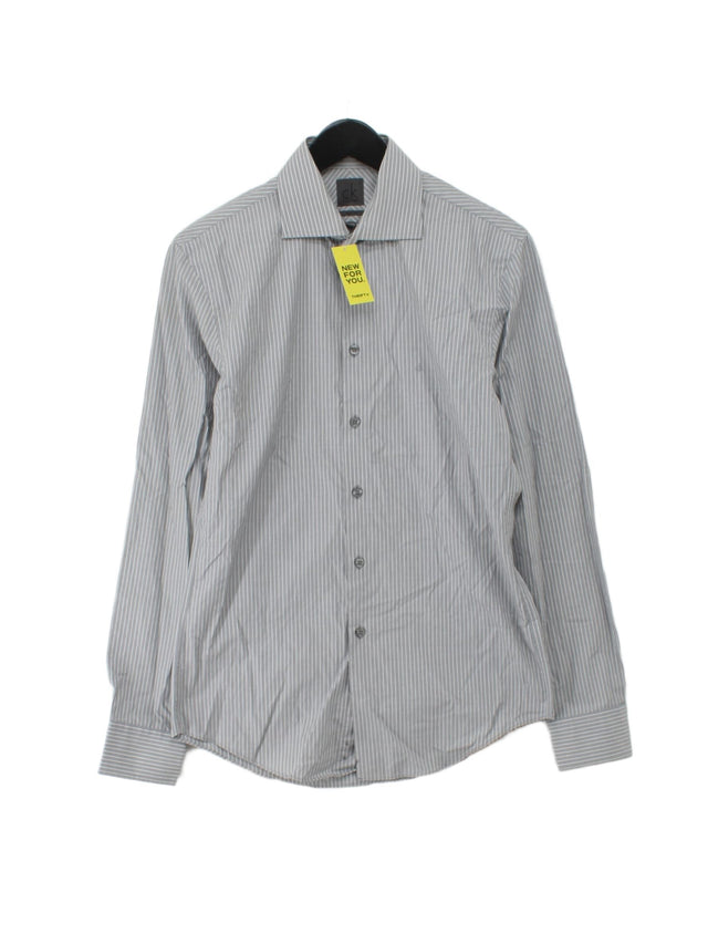 Calvin Klein Men's Shirt Collar: 15 in Grey 100% Cotton