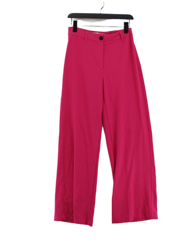 Bershka Women's Suit Trousers UK 10 Pink 100% Other