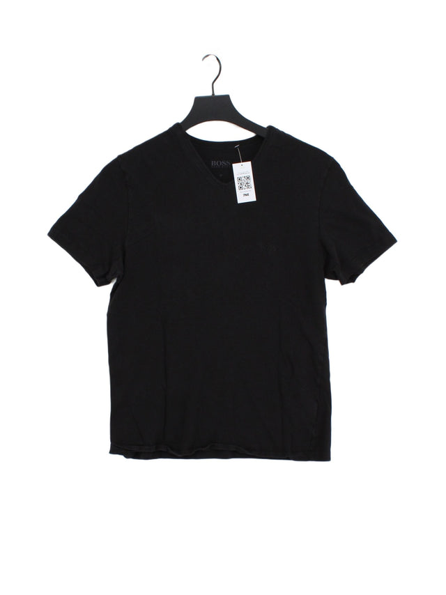 Hugo Boss Women's T-Shirt M Black 100% Cotton