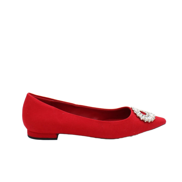 Next Women's Flat Shoes UK 9 Red 100% Other