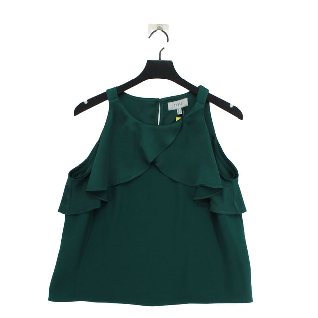 Coast Women's Blouse UK 12 Green 100% Polyester