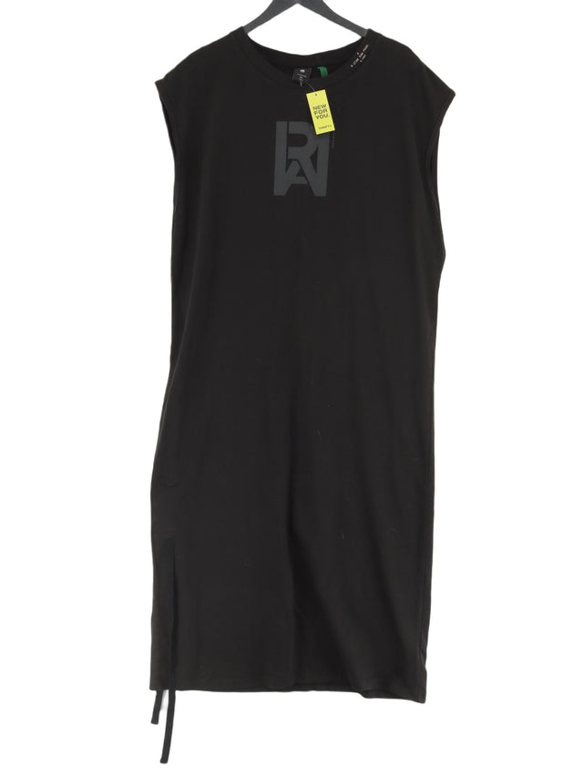 G-Star Raw Women's Midi Dress XL Black 100% Cotton