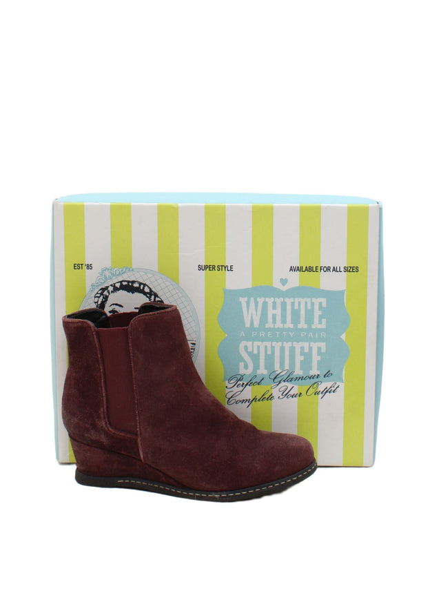 White Stuff Women's Boots UK 4 Purple 100% Other