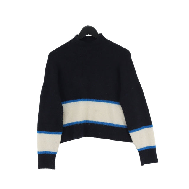 Whistles Women's Jumper S Blue Wool with Acrylic, Elastane, Polyamide