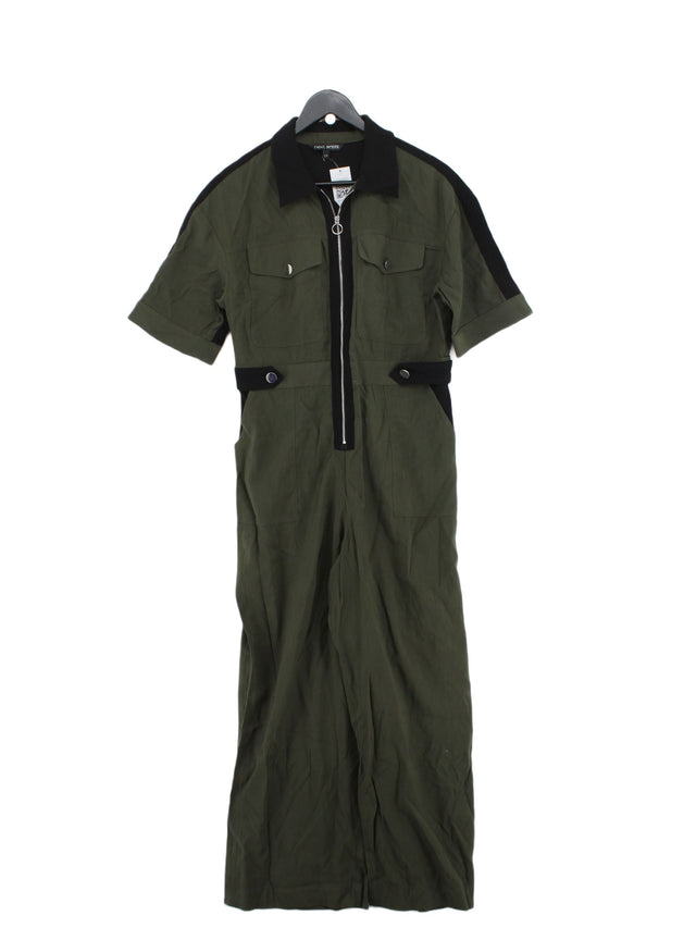 Next Women's Jumpsuit UK 12 Green Viscose with Polyester