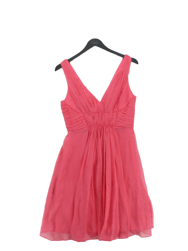 Laundry By Shelli Segal Women's Mini Dress UK 10 Pink 100% Polyester