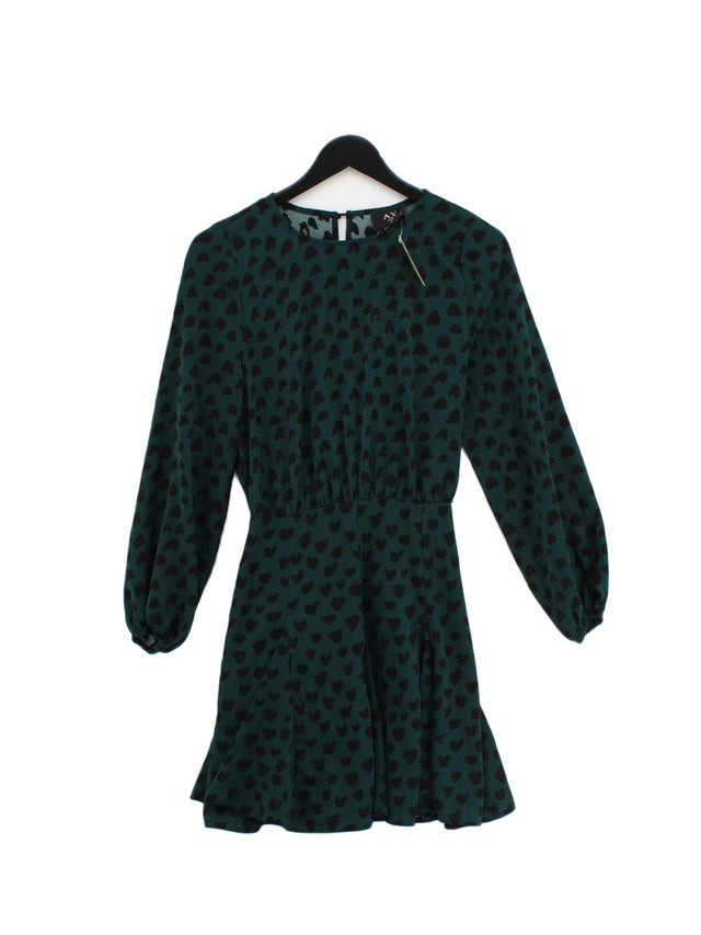 AX Paris Women's Midi Dress UK 8 Green 100% Other