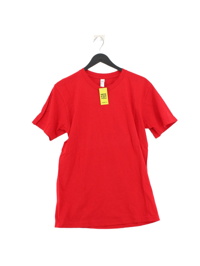 American Apparel Men's T-Shirt M Red 100% Cotton