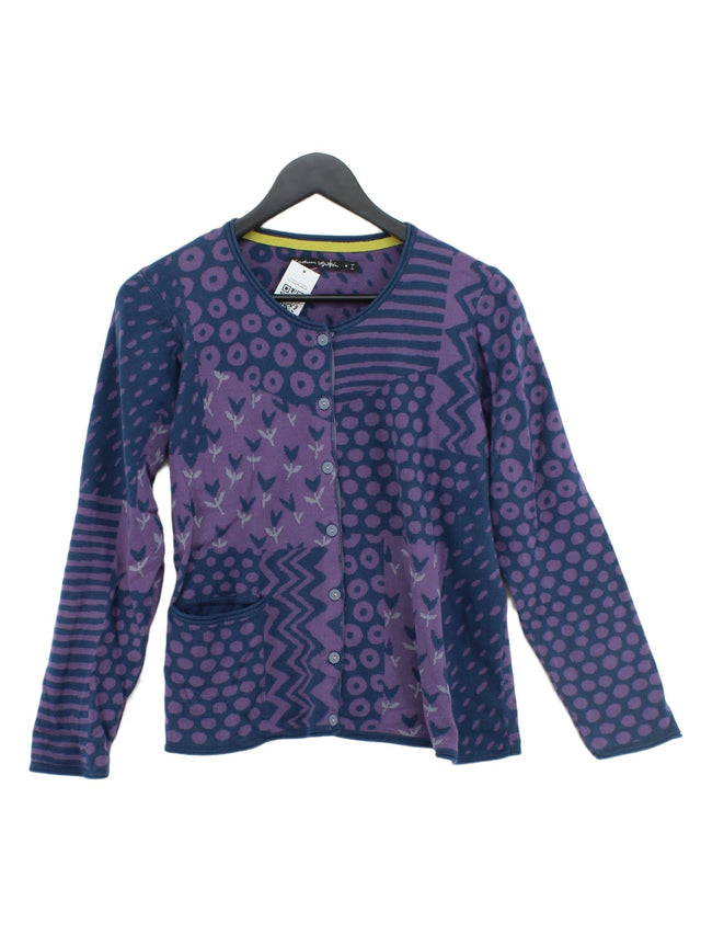 Gudrun Sjöden Women's Cardigan M Purple 100% Cotton