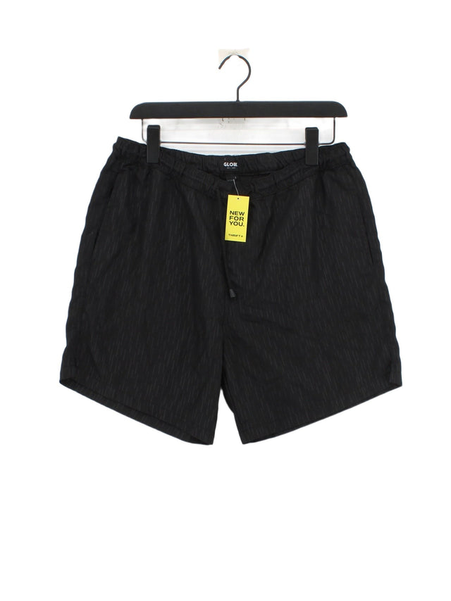Globe Men's Shorts W 34 in Black 100% Polyester