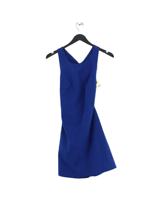Zara Women's Midi Dress M Blue Polyester with Elastane