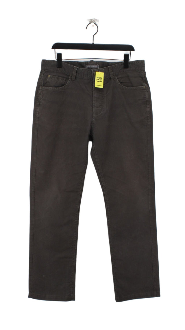 John Rocha Men's Jeans W 36 in Grey Cotton with Elastane