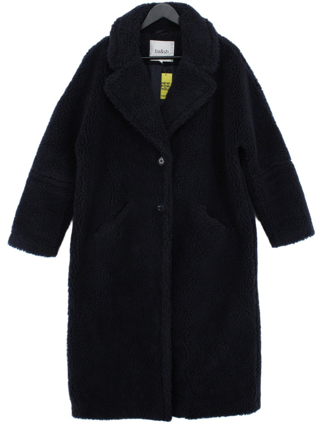 Ba&sh Women's Coat UK 8 Blue 100% Polyester