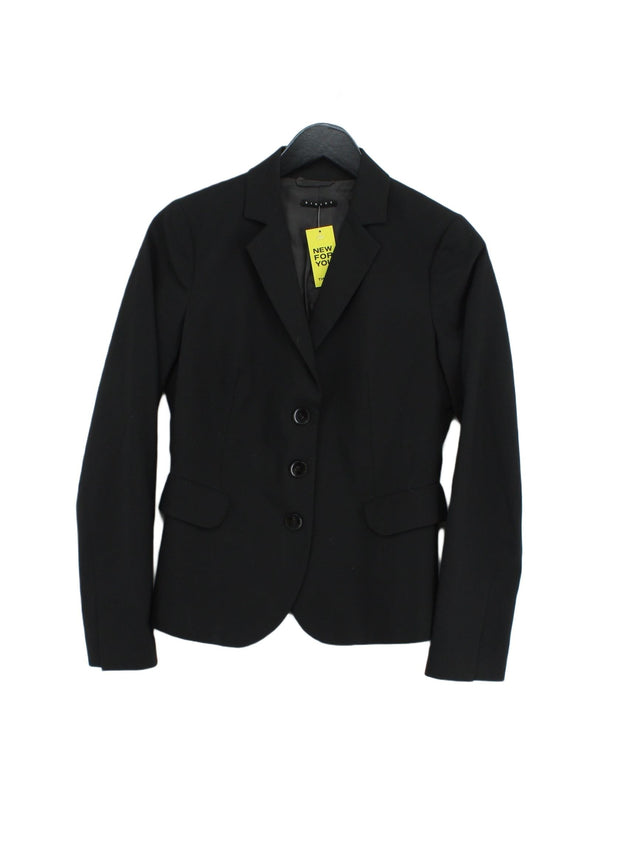 Sisley Women's Blazer S Black Polyester with Elastane, Other, Viscose