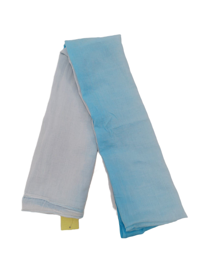 New Look Women's Scarf Blue 100% Cotton