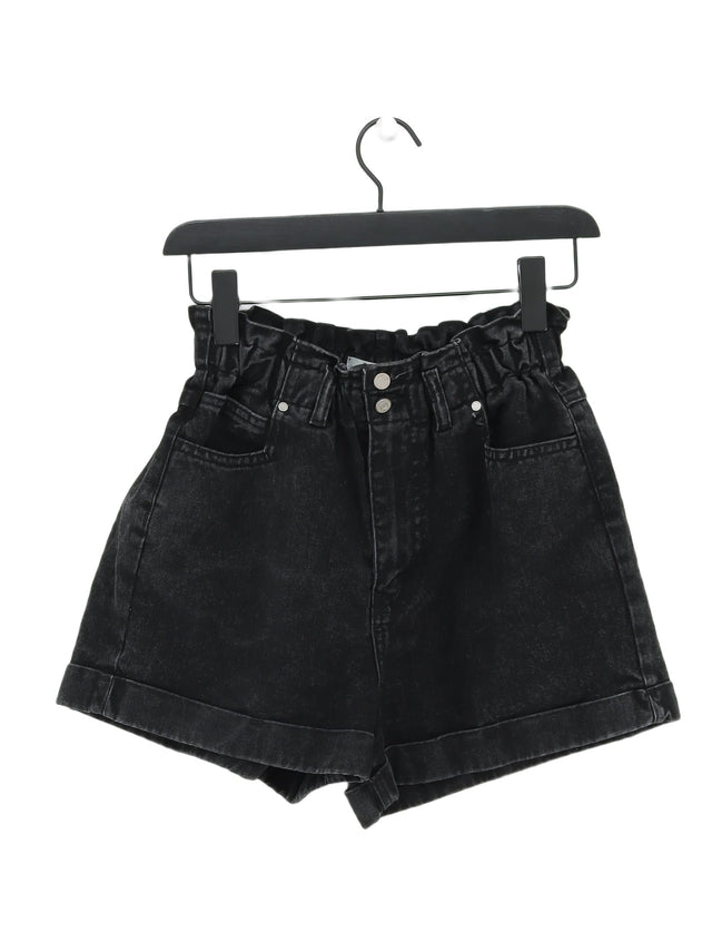 New Look Women's Shorts UK 12 Black Cotton with Polyester
