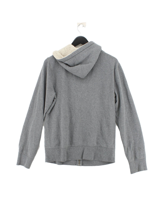 Billabong Women's Hoodie XL Grey Cotton with Polyester, Spandex