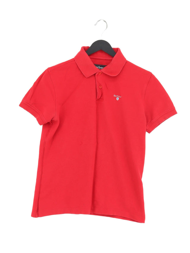 Barbour Men's Polo M Red 100% Other