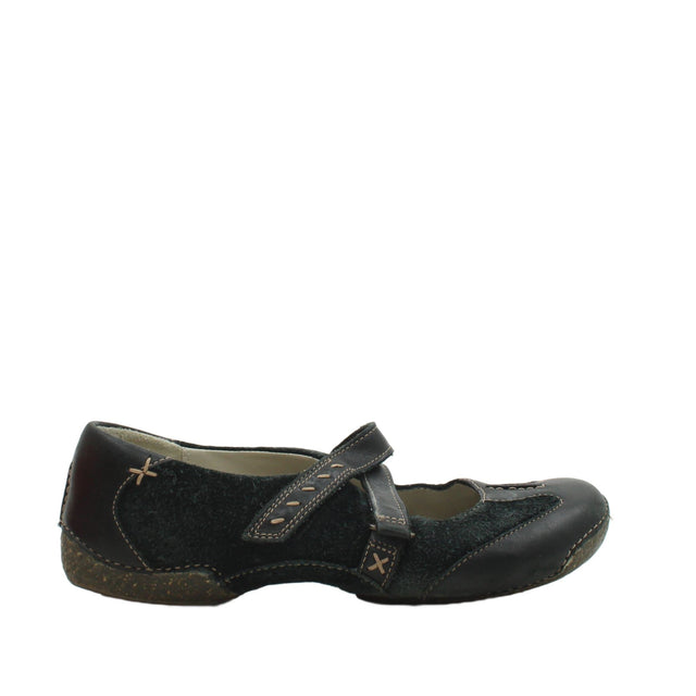 Clarks Women's Flat Shoes UK 3 Black 100% Other