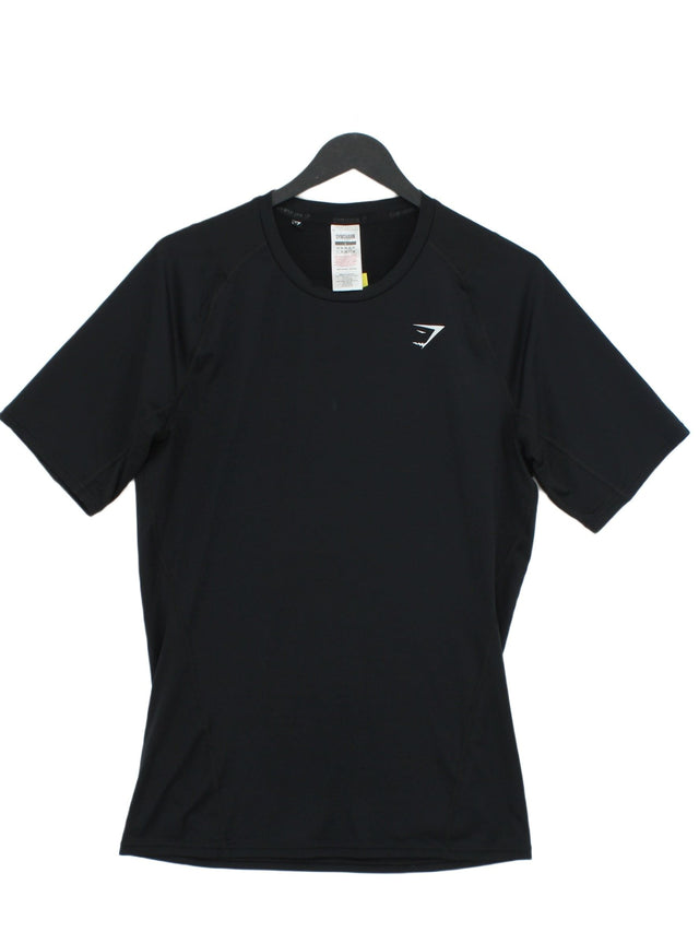 Gymshark Women's T-Shirt L Black 100% Polyester