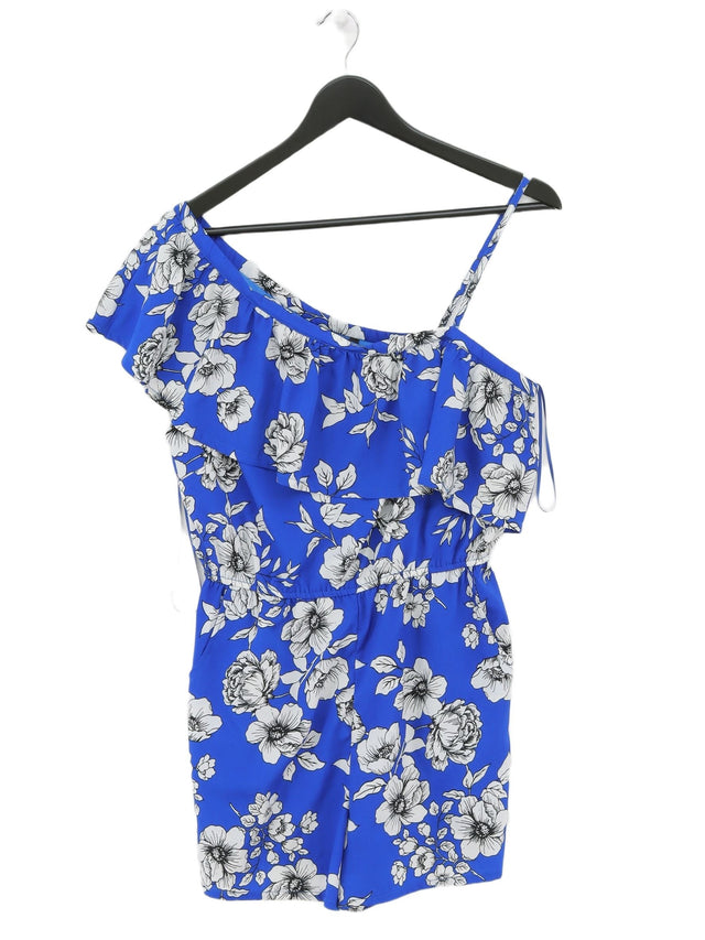 New Look Women's Playsuit UK 8 Blue 100% Polyester