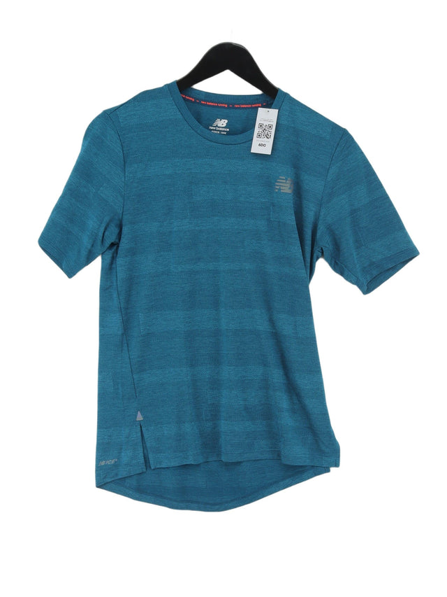 New Balance Women's T-Shirt S Blue 100% Other