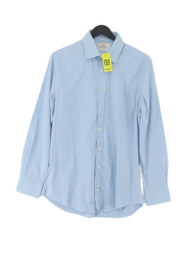 Hawes & Curtis Men's Shirt Chest: 34 in Blue 100% Other