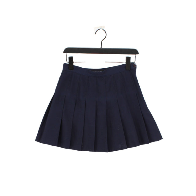American Apparel Women's Mini Skirt M Blue 100% Polyester