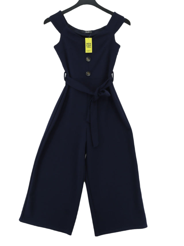 Quiz Women's Jumpsuit UK 6 Blue Polyester with Elastane