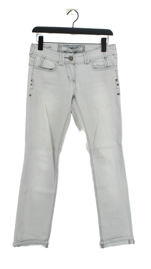 River Island Women's Jeans UK 8 Grey 100% Cotton
