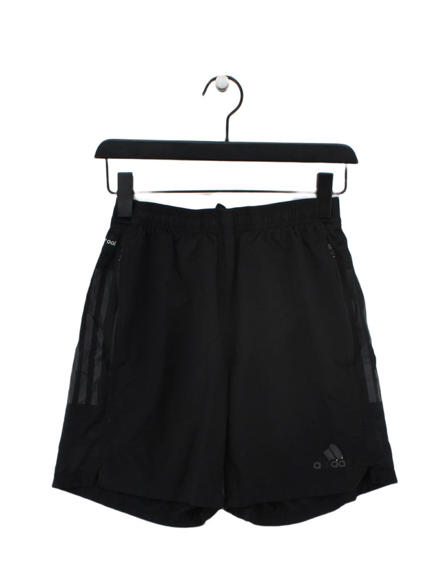Adidas Men's Shorts S Black Polyester with Elastane