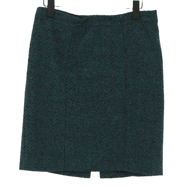 Banana Republic Women's Midi Skirt UK 10 Green Acrylic with Polyester, Wool