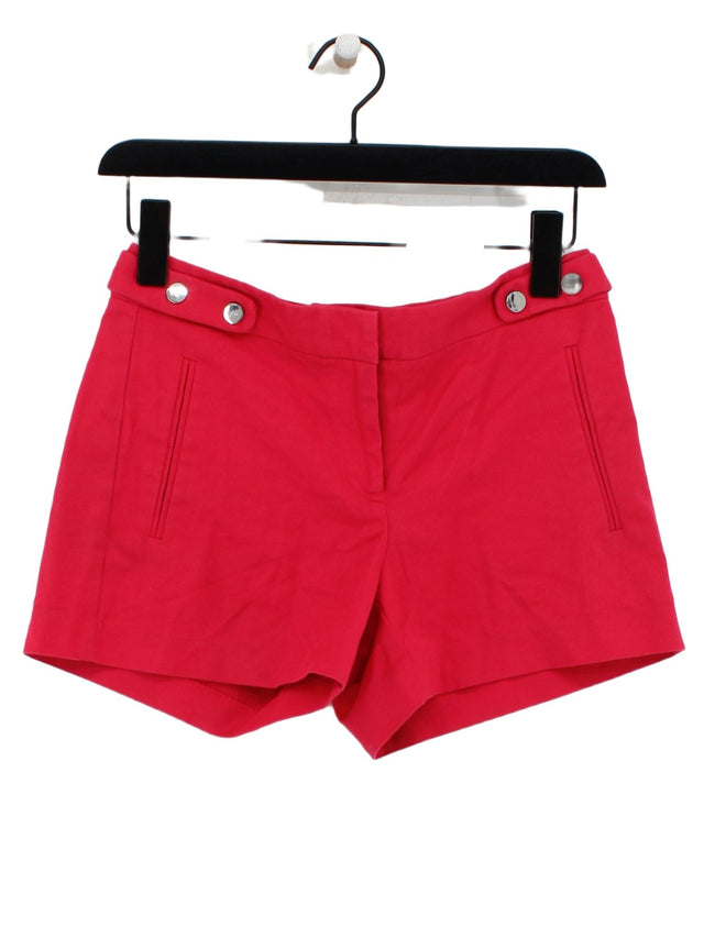 Zara Women's Shorts XS Red Cotton with Elastane