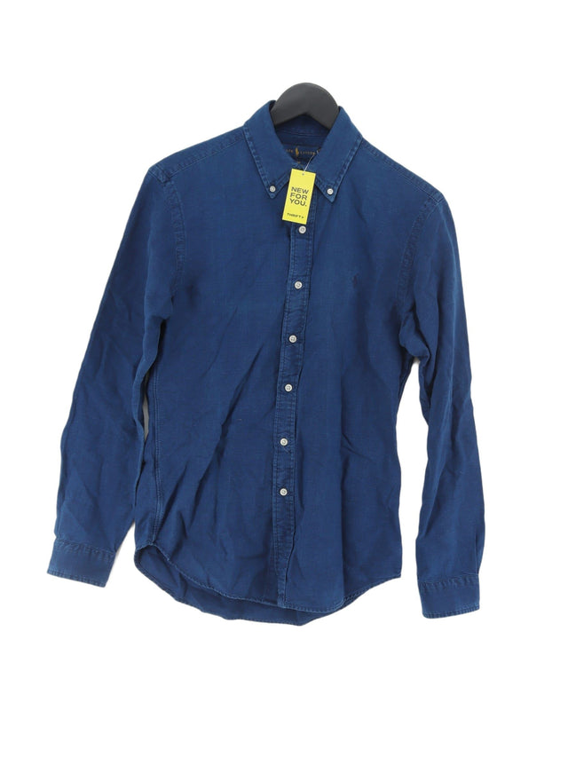 Ralph Lauren Men's Shirt S Blue 100% Cotton